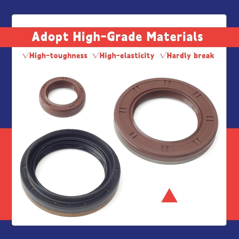 Dusledel DPS6 6DCT250 Transmission Front Oil Seal Kit Includes Input/Output Shaft Seal Replacement for Ford Fiesta 2012-up for Focus 2011-up for B-Max 2012-up for EcoSport 2013-up - Image 4